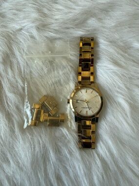 Burberry The City Gold Tone Stainless Steel 34 mm Women's Watch